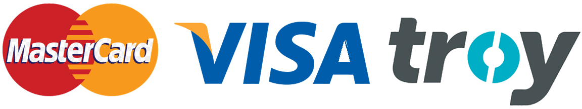Mastercard, Visa ve Troy ödeme yöntemleri